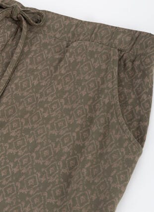 Jersey Pull On Aztec Print Trouser