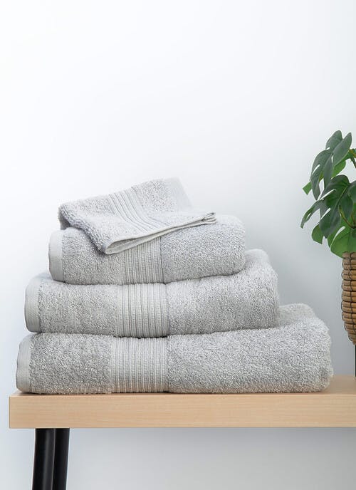Cotton Luxury Egyptian Silver Towels