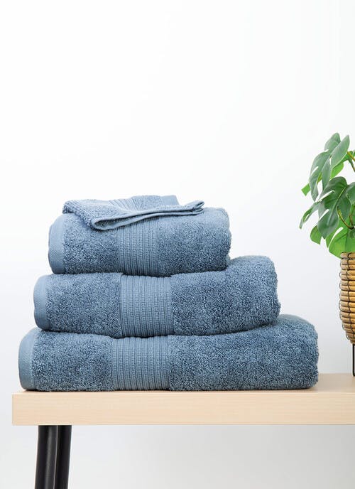 Cotton Luxury Egyptian Blue Towels