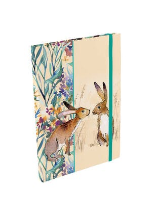 Kissing Hares A5 Notebook
