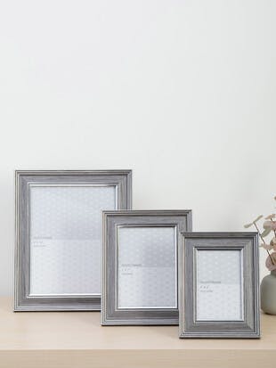 Grey Wood Photo Frame 10x8"