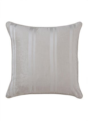 Corsica Metallic Chenille Silver Cushion