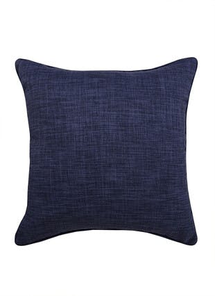 Harlow Textured Weave Navy Cushion
