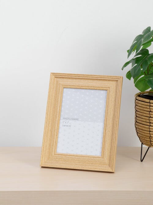 Natural Wood Photo Frame 7x5"