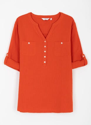 Pure Cotton Double Cloth Blouse