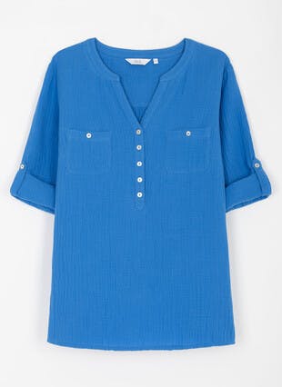 Pure Cotton Double Cloth Blouse