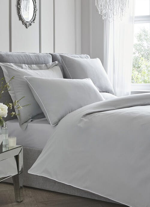 Appletree 200 Thread Count Cotton Silver Duvet Set