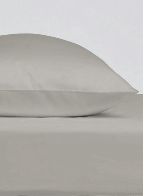 Cotton 200 Thread Count Grey Oxford Pillowcase Pair
