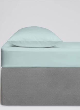 Cotton 200 Thread Count Duck Egg Pillowcase Pair