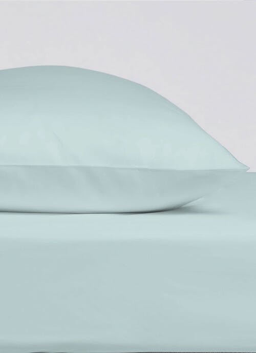 Cotton 200 Thread Count Duck Egg Pillowcase Pair