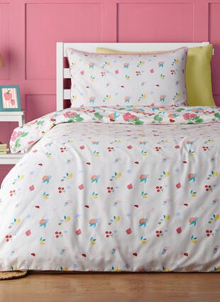 Catherine Lansfield Kids Fruity Friends Bright Duvet Set