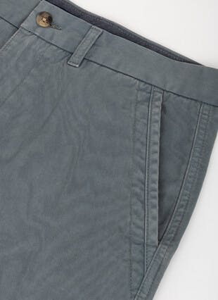Regular Fit Cotton Garment Dyed Chino Short
