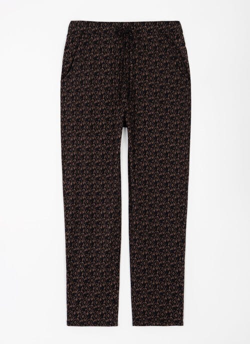 Jersey Pull On Aztec Print Trouser