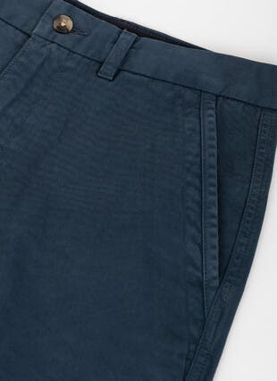 Regular Fit Cotton Garment Dyed Chino Short