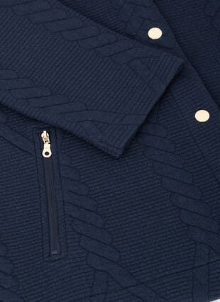 Quilted Round Neck Jacket