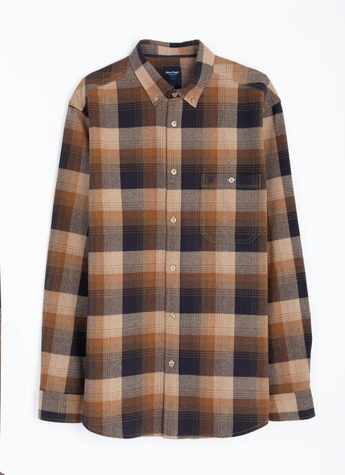 Pure Cotton Long Sleeve Check Shirt