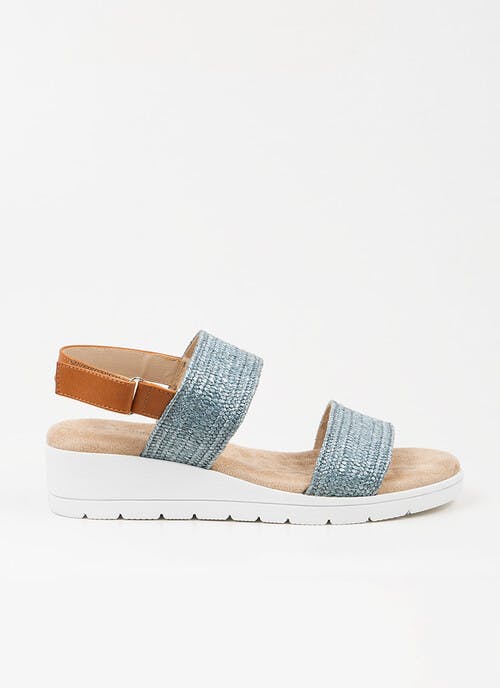 Easy Close Textured Sling Back Sandal 