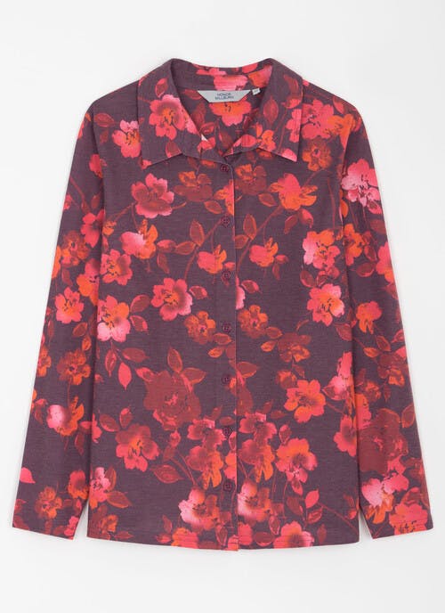 Jersey Floral Print Blouse