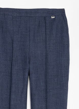 Comfort Fit Woven Herringbone Trousers