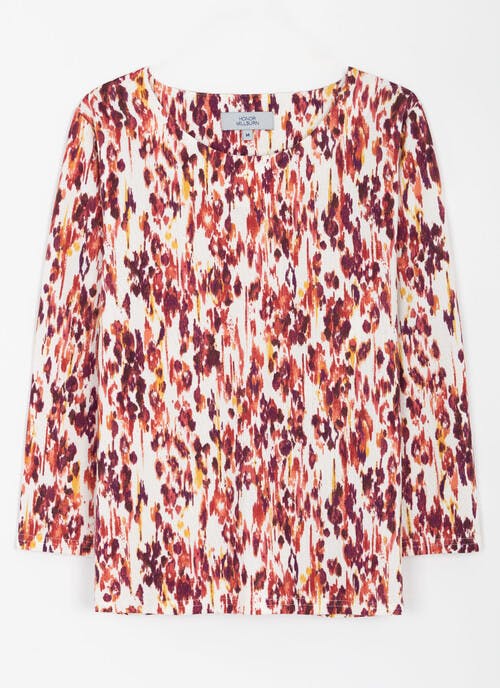 Warm Handle Printed Jersey Top