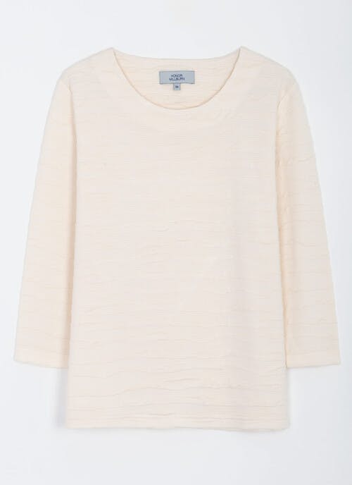 Textured Wave Jersey Top