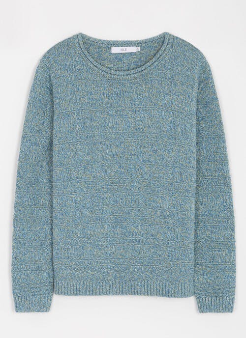 Pure Cotton Multi Colour Crew Neck Jumper