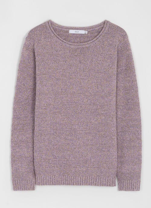Pure Cotton Multi Colour Crew Neck Jumper
