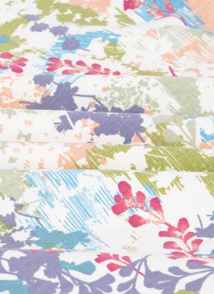 Pure Cotton Printed Crew Neck Top