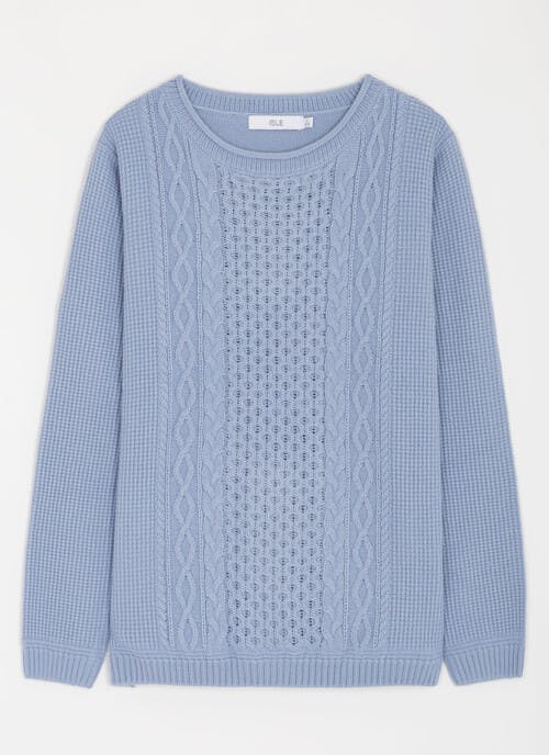 Textured Crew Neck Jumper