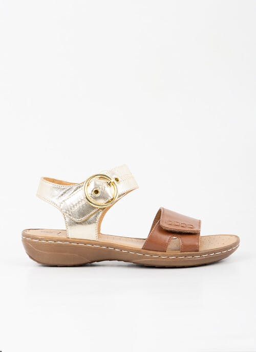 Easy On Tan Leather Sandals 