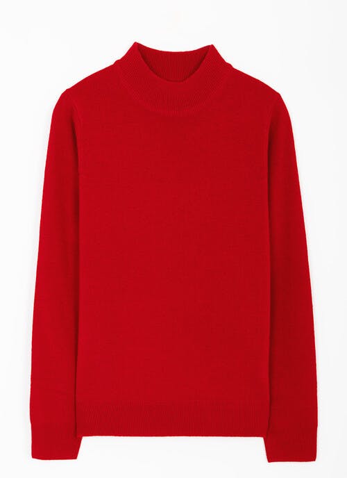 Pure Merino Wool Turtle Neck Jumper