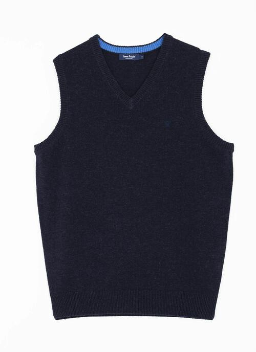 Pure Lambswool V Neck Sleeveless Jumper