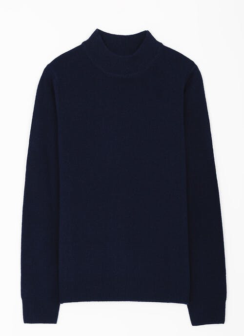 Pure Merino Wool Turtle Neck Jumper