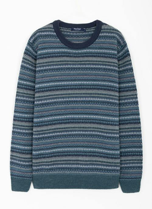 Wool Blend Fairisle Crew Neck Jumper