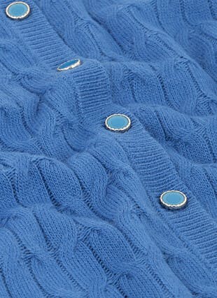 Button Through Crew Neck Cardigan