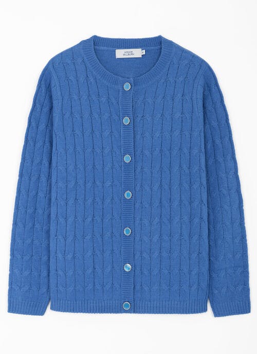 Button Through Crew Neck Cardigan
