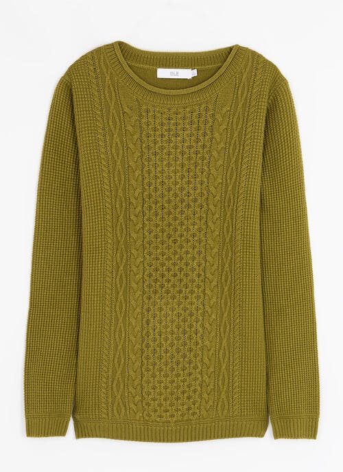 Textured Crew Neck Jumper