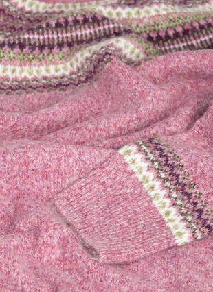 Soft Touch Fairisle Yoke Crew Neck Jumper