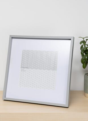 Grey Photo Frame 9x9"