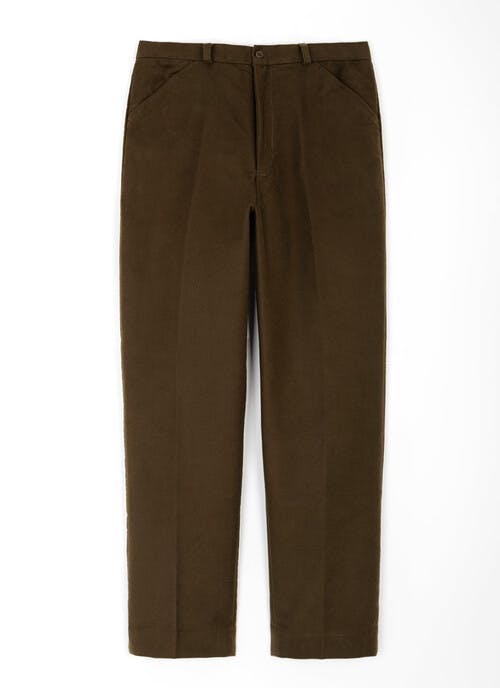 Pure Cotton Moleskin Trousers
