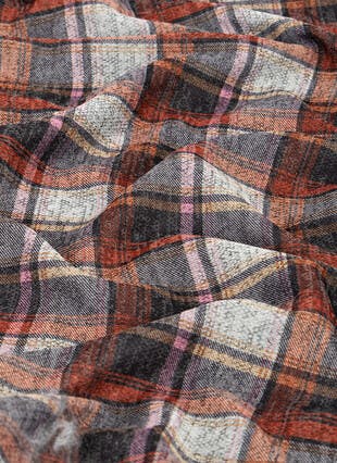 Comfort Fit A-Line Check Skirt 