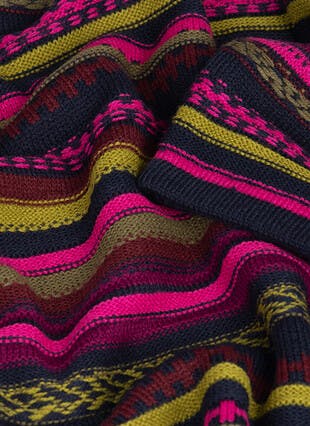 Textured Fairisle Crew Neck Jumper