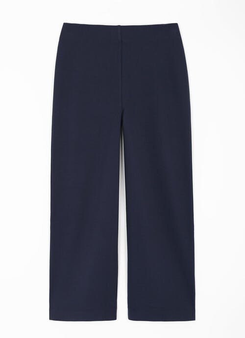Pull On Wide Leg Ponte Trouser