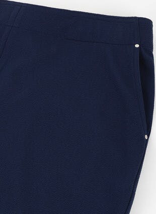 Crepe Textured Pull On Trousers