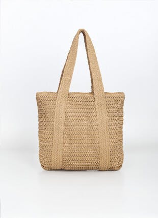 Natural Straw Tote Beach Bag