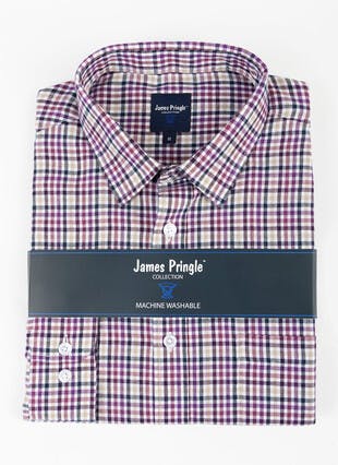 Easy Care Long Sleeve Check Shirt