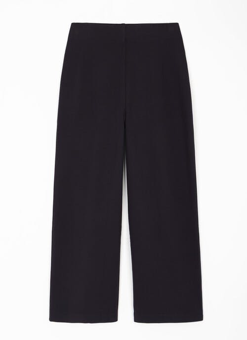 Pull On Wide Leg Ponte Trouser