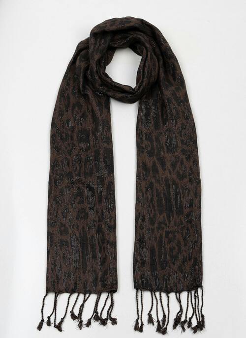 Midweight Woven Leopard Scarf