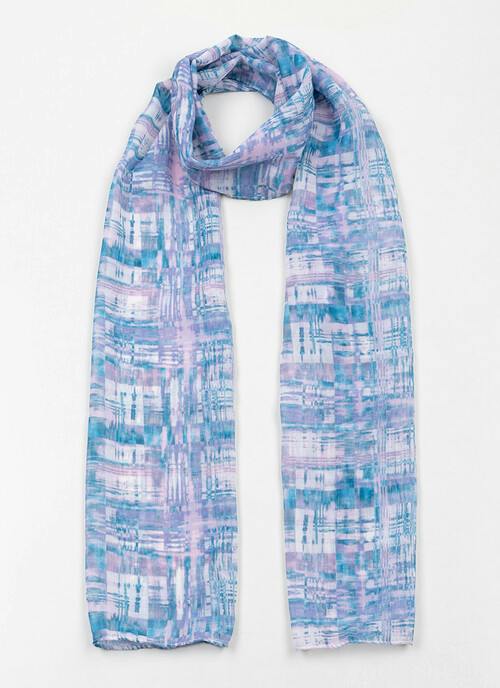 Lightweight Check Print Scarf
