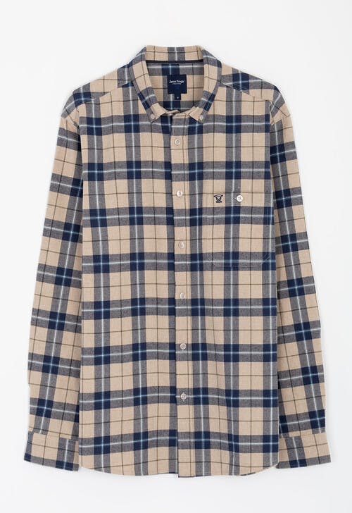 Pure Cotton Long Sleeve Check Shirt